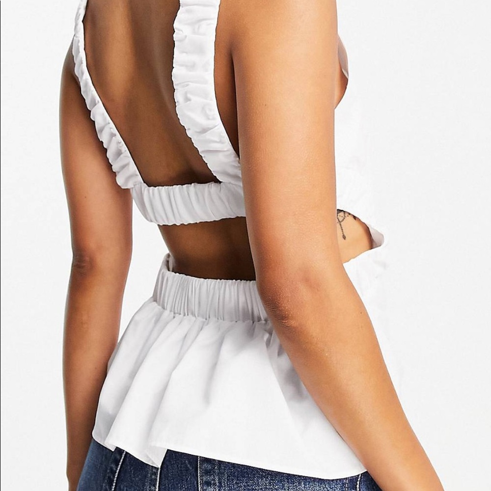 ASOS Cutout Flare Hem Top! NWOT. Never worn.
